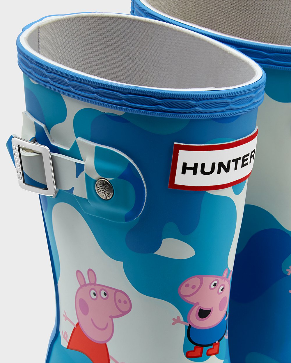 Kids Rain Boots - Hunter Original Little Peppa Pig (81INJKVSP) - Blue